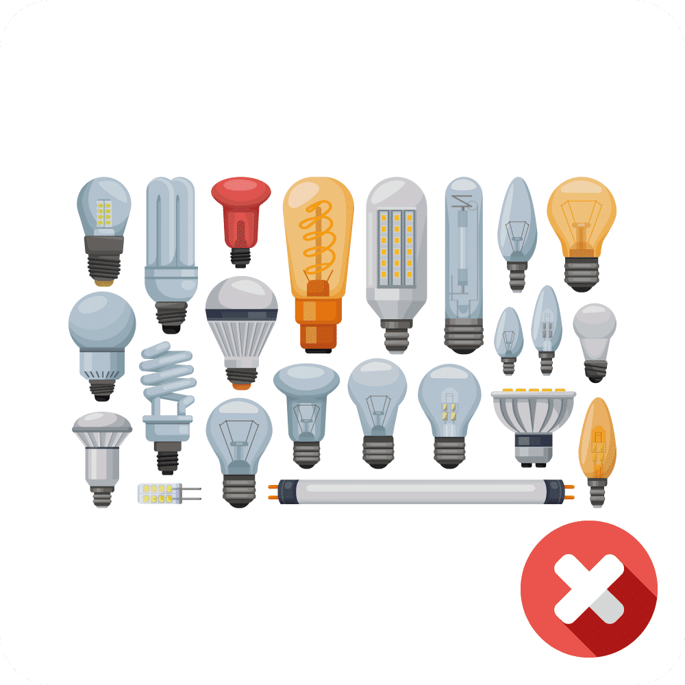 What can't I put in my Skip? Fluorescent Tubes & Light Bulbs is not an accepted waste type in a Skip